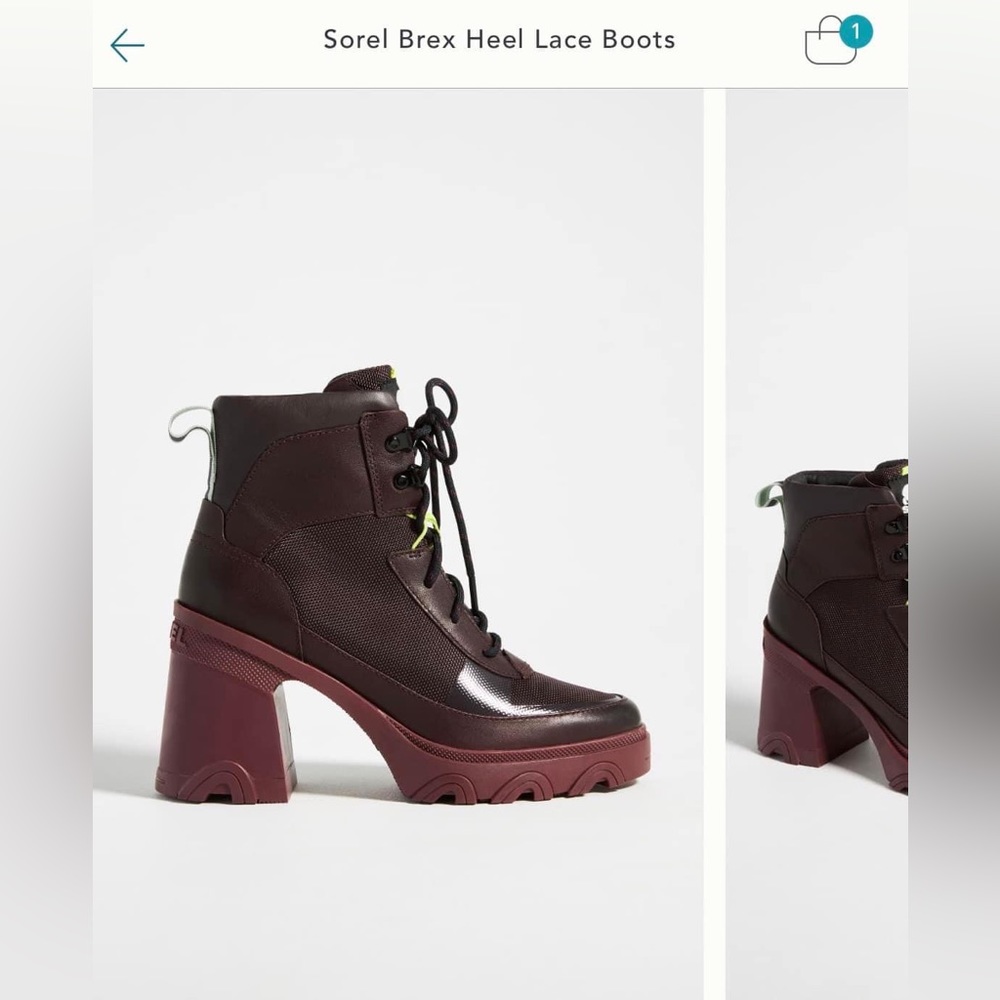 Sorel Brex Heel Lace Bootie 7.5